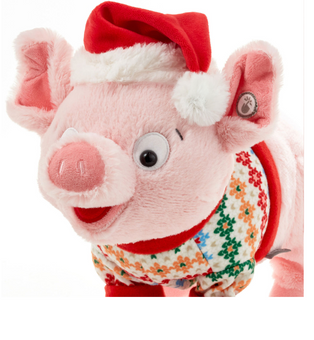 Hallmark Christmas Squealings Pig Plush With Sound and Motion New with Tag