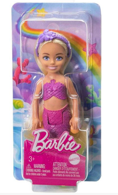 Barbie Chelsea Mermaid Blonde Hair Doll Toy New with Box