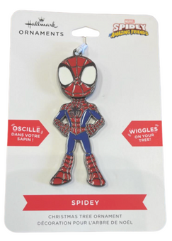 Hallmark Spidey Amazing Friends Spiderman Wiggles Metal Ornament New with Card