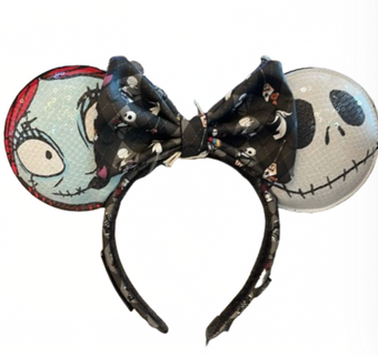 Disney Parks Loungefly ‘Nightmare Before Christmas’ Ear Headband New With Tag