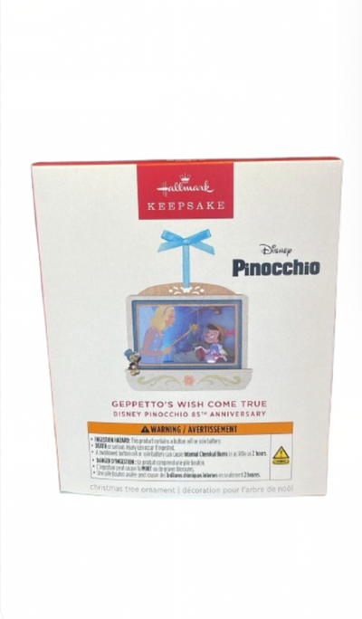 Hallmark Keepsake 2025 85th Geppetto’s Wish Come True Ornament With Light New