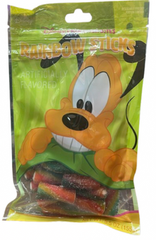 Disney Parks Character Bites Rainbow Sticks Pluto Gummies New with Tag