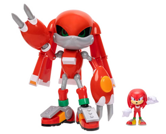 Sonic the Hedgehog Giant Metal Knuckles vs Knuckles Action Figures Toy New W Box