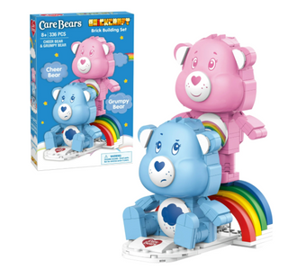 Brickcraft Care Bears Cheer Bear & Grumpy Bear Brick Building Kit New with Tag