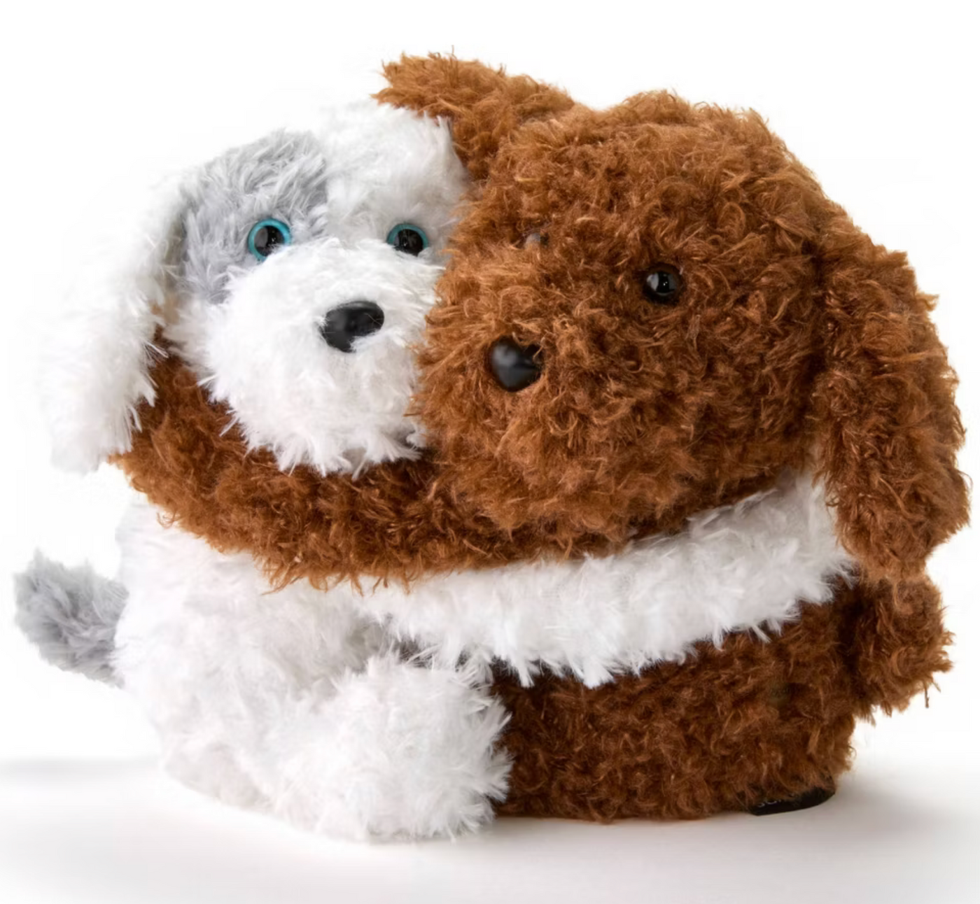 FAO Schwarz 9" Valentine Hugging Dogs Plush Set New with Tag