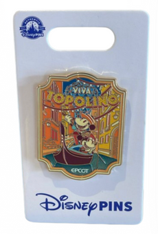Disney Parks Epcot Italy Viva Topolino Mickey Mouse Pin New with Card