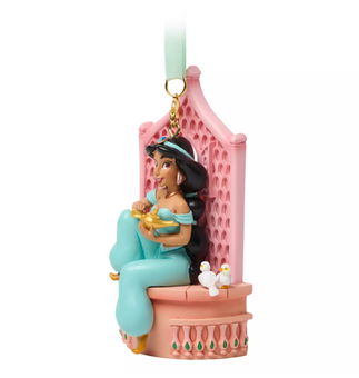 Disney Parks Jasmine Doves Magic Lamp Sketchbook Christmas Ornament New With Tag
