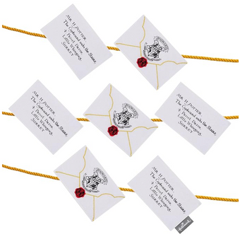 Hallmark Harry Potter Hogwarts Letter Felt Garland Christmas Decoration New Box