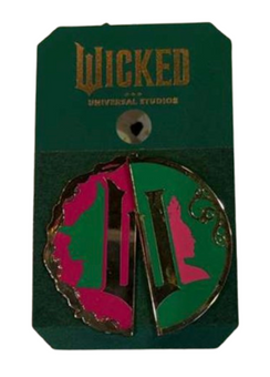 Universal Studios Wicked Elphaba and Glinda Pin Set New With Card