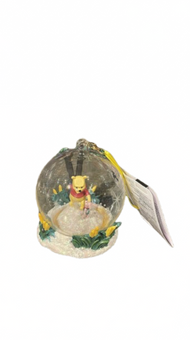 Disney Parks Winnie the Pooh and Piglet Glass Ball Sketchbook Christmas Ornament