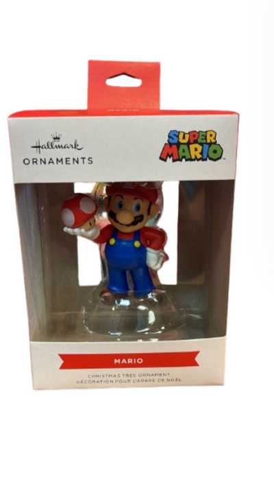 Hallmark Nintendo Super Mario With Super Mushroom Christmas Ornament New W Box