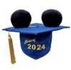 Disney Parks Class of 2024 Graduation Mickey Ear Hat Mortarboard New With Tag