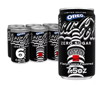Coca-Cola Zero Sugar Oreo Limited Soda - 6pk/7.5 fl oz Mini-Cans New With Tag