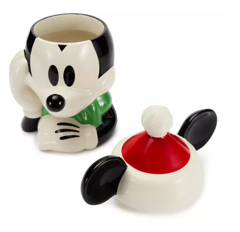 Disney Parks Santa Mickey Mouse Cookie Jar Holiday New With Tag