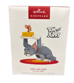 Hallmark Tom and Jerry Hide and Seek Christmas Ornament New