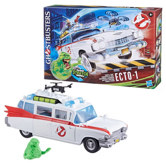 Ghostbusters Track and Trap Ecto-1 Vehicle with Slimer Figure Toy New With Box