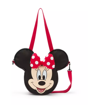 Disney Parks Minnie Mouse Mini Big Face Canvas Tote Bag New With Tag