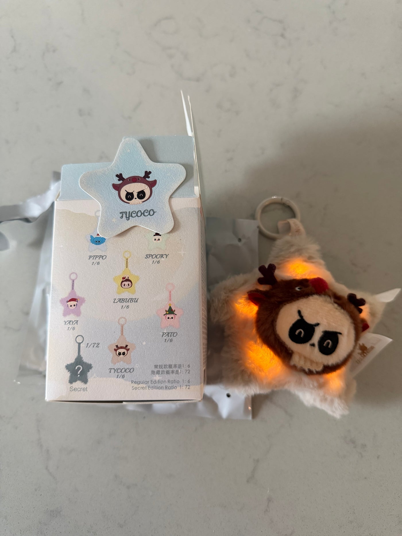 Pop Mart Labubu The Monsters Classic Sparkly Pendant Tycoco Plush USA SELLER New