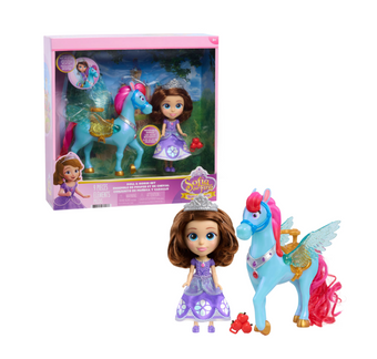 Disney Jr. Sofia First Doll Horse Princess Sofia & Wildfyre Pegasus Toy New Tag