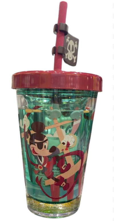 Disney Parks Pirates of the Caribbean Mickey Mouse Water Bottle New with Tag