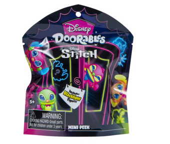 Disney Doorables Blacklight Stitch Mini Peek 1 Blind Bag New Sealed