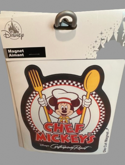 Disney Parks Chef Mickey Contemporary Resort Die Cut Magnet New with Tag