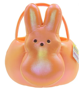 Peeps Plush Easter Basket, Orange Color New With Tag