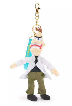 Disney Parks Dr. Heinz Doofenschmirtz Plush Keychain Bag Charm Phineas Ferb New