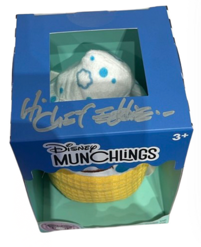 Disney Parks Munchlings Yeti Plush Blue Raspberry Cake Sundae With Signature New