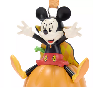 Disney Parks Happy Halloween Mickey On Pumpkin Christmas Ornament New with Tag