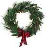 Hallmark Holly Berry and Pine Faux Floral Holiday Christmas Wreath 19" New w Tag
