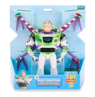 Disney Parks Pixar Buzz Lightyear Transforming Action Figure Toy Story 5 New