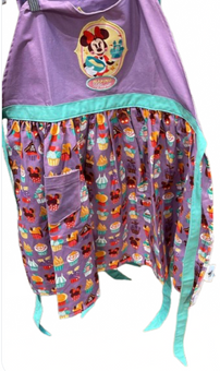 Disney Parks Minnie Mouse Making Magic Cupcakes Kitchen Apron New With Tag