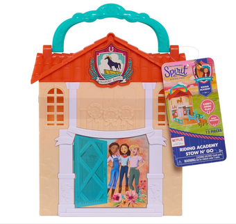 DreamWorks Spirit Riding Free Riding Academy Stow N' Go Play Set Case New w Tag