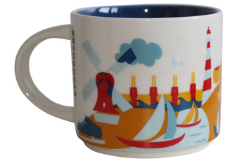 Starbucks You Are Here Collection Netherlands Ceramic Coffee Mug New With Box