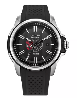 Disney Parks Spider-Man Eco-Drive Watch for Adults by Citizen Black New with Box