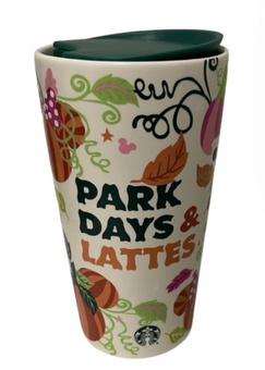 Disney x Starbucks Collection Parks Days and Latte Porcelain Tumbler New
