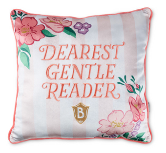 Hallmark Bridgerton Dearest Gentle Reader Throw Pillow, 18x18 New With Tag