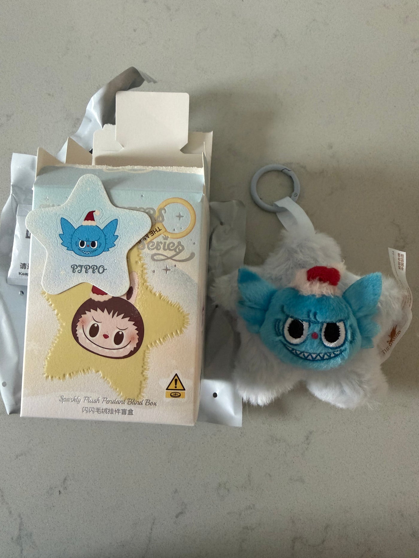 Pop Mart Labubu The Monsters Classic Sparkly Pendant Pippo Plush USA SELLER New