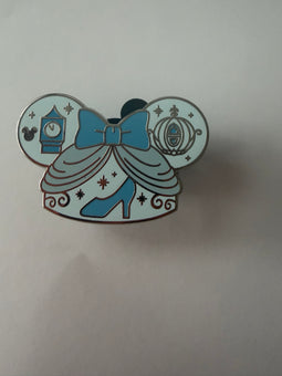 Disney Parks 2024 Mickey Hidden Ear Hats Princess Cinderella Pin New