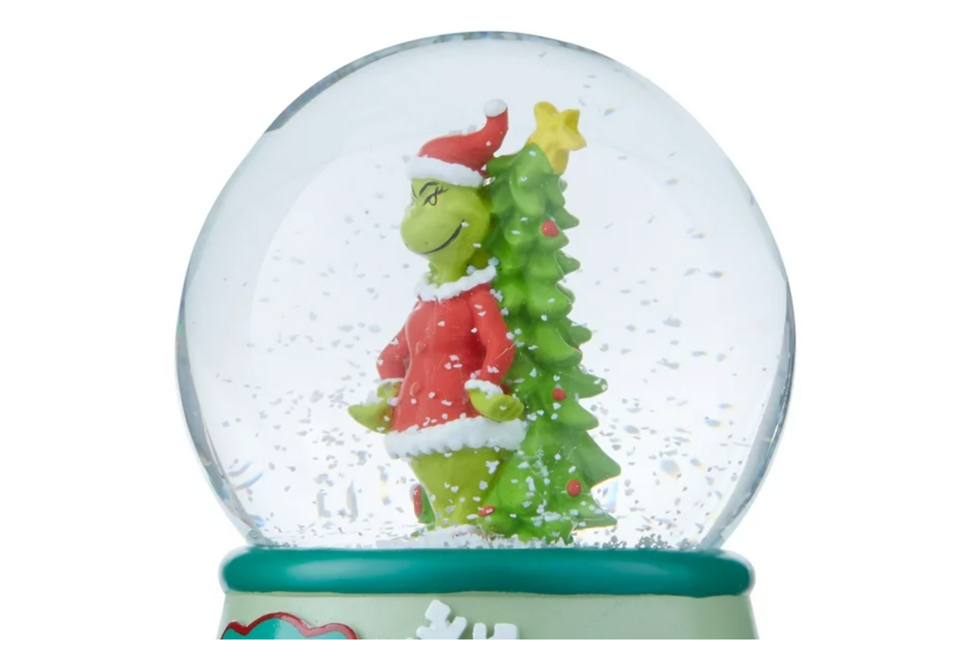 Dr. Seuss' The Grinch Who Stole Christmas Grinch Snow Globe Jingle Bells New