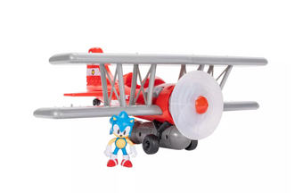 Sonic The Hedgehog Tornado Biplane with Action Figure New