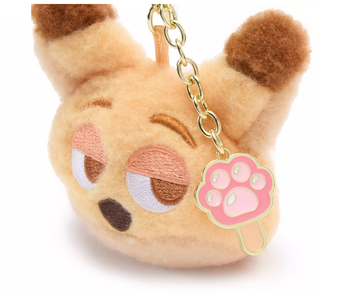 Disney Store Zootopia Nick Wilde Face Plush Keychain New with Tag