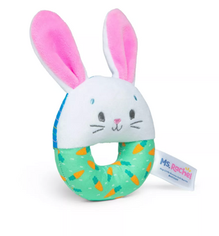 Ms. Rachel Hop Little Bunnies Soft Rattle New with Tag
