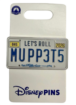 Disney Parks Rock n Roller Coaster Muppets License Plate Pin 2026 MUPP3T5 New