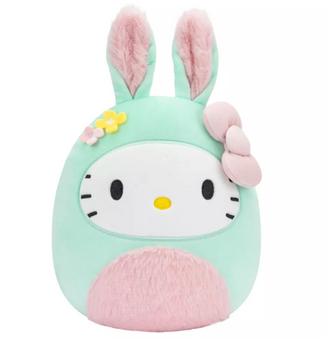 Squishmallows Easter 8" Sanrio Easter Hello Kitty in Bunny Suit Little Plush New