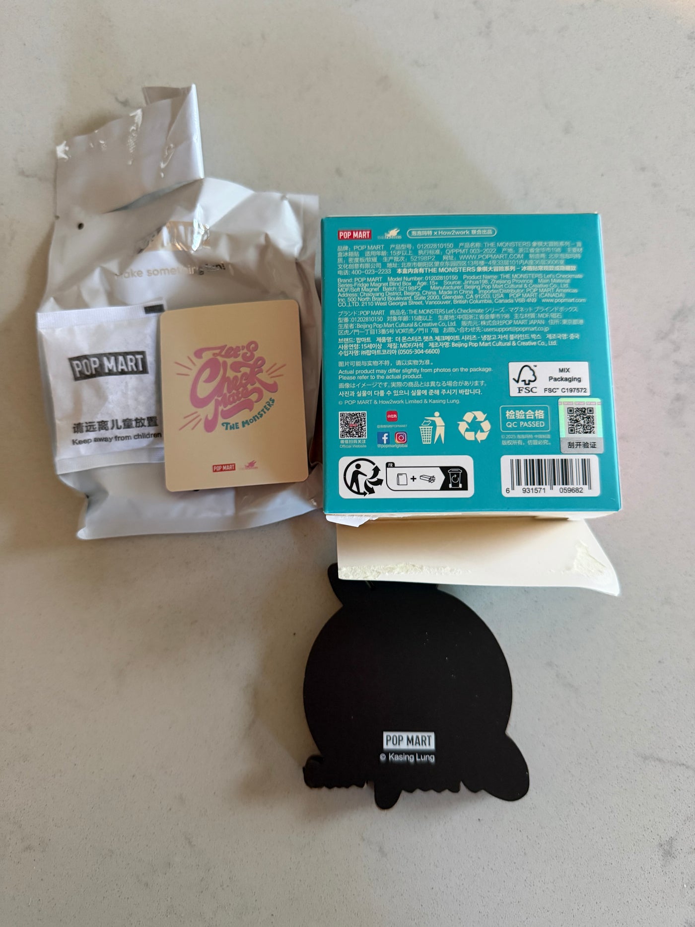 Pop Mart Labubu The Monsters Let's Checkmate Queen Fridge Magnet USA New w Box