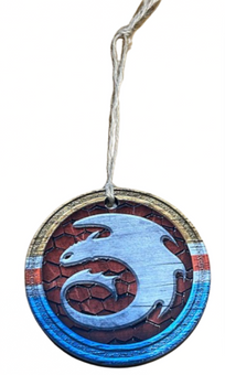 Universal Studios How to Train Your Dragon Isle Of Berk Christmas Ornament New