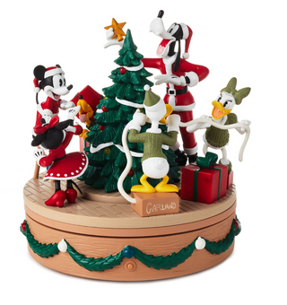 Hallmark Disney Mickey and Friends Christmas Musical Figurine W Light Motion New