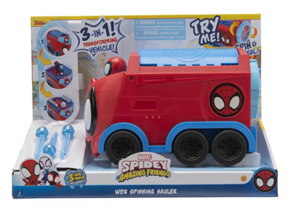 Disney Spidey and His Friends Transforming Web Spinning Hauler Toy New With Box